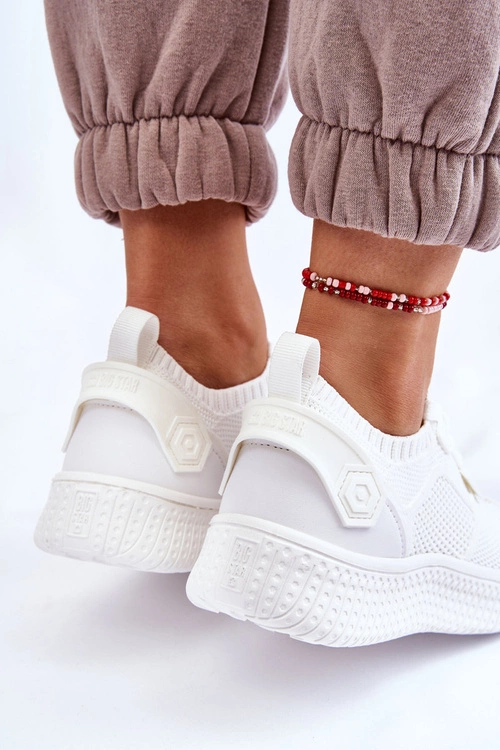 Damskie Wygodne Sneakersy Memory Foam System Big Star LL274415 Białe