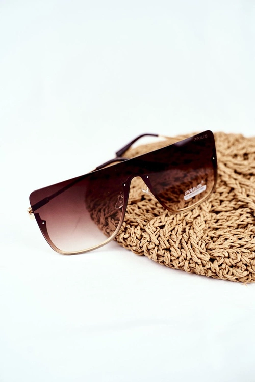 Okulary Przeciwsłoneczne Prius PRE-37 Brązowe Gradient Złoto