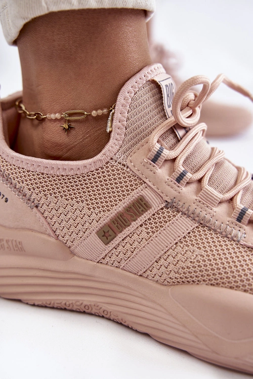 Damskie Sneakersy Memory Foam System Big Star KK274348 Różowe