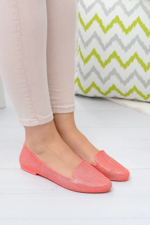 Damskie Gumowe Meliski Koralowe Lordsy Brokat Alessa