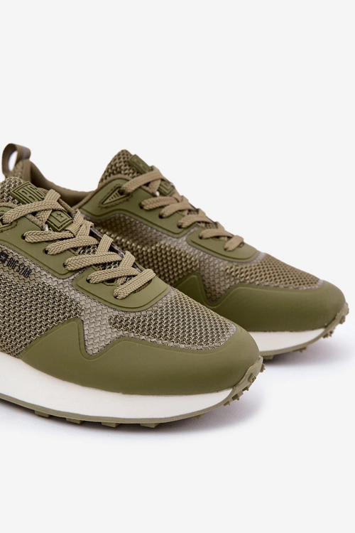 Sneakersy Męskie Na Platformie Big Star RR174360 Hi-Poly System Khaki