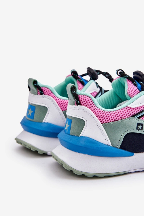 Dziecięce Buty Sportowe Memory Foam System Big Star LL374219 Różowo-Zielone