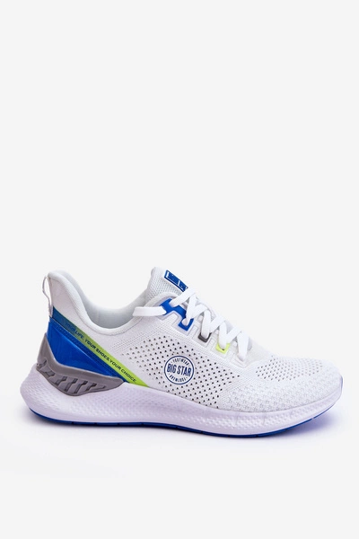Męskie Wygodne Sneakersy Memory Foam Big Star LL174102 Białe