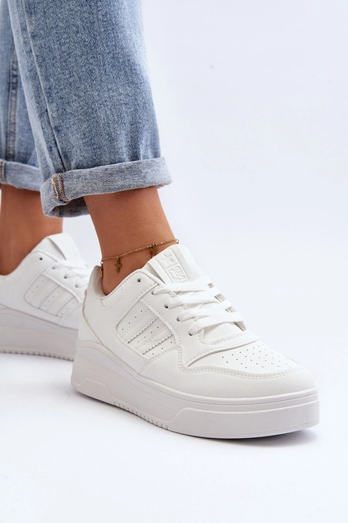 Buty Sportowe Sneakersy Damskie Białe Frutesa