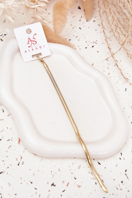 Bransoletka Żmijka Ze Stali Chirurgicznej Złota