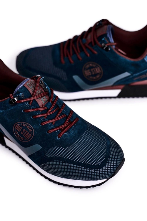 Sportowe Męskie Buty Sneakersy Big Star Zielone GG174549