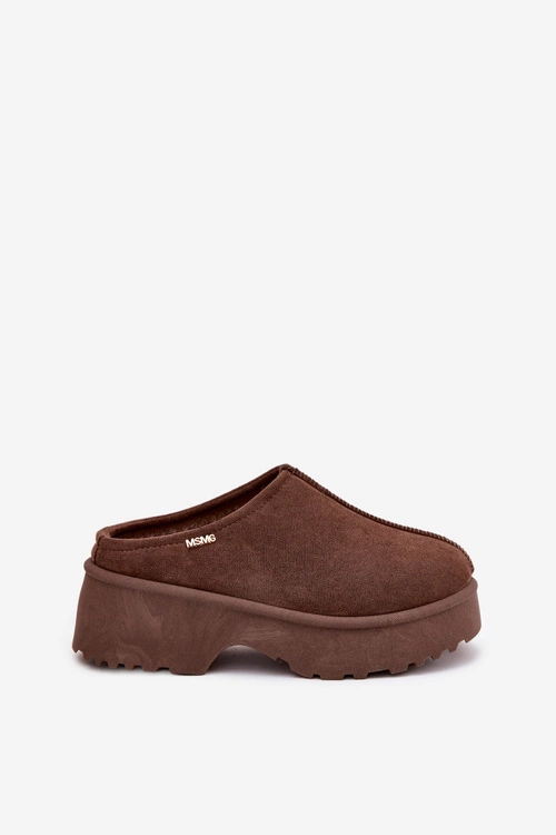 Śniegowce Damskie Niskie Na Platformie Brązowe Yrenna