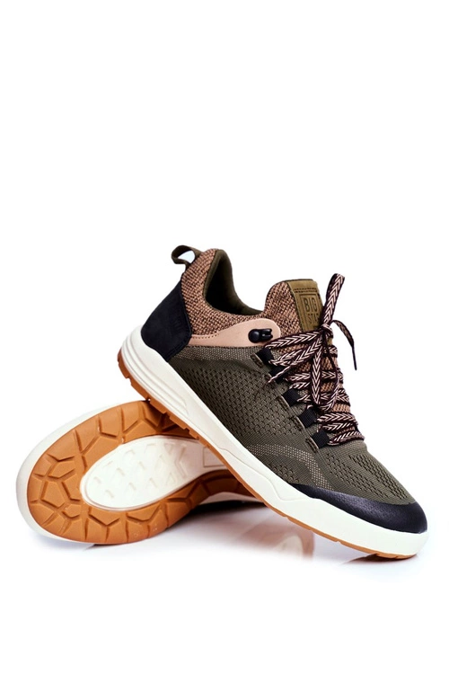 Sportowe Obuwie Męskie Big Star Khaki FF174278