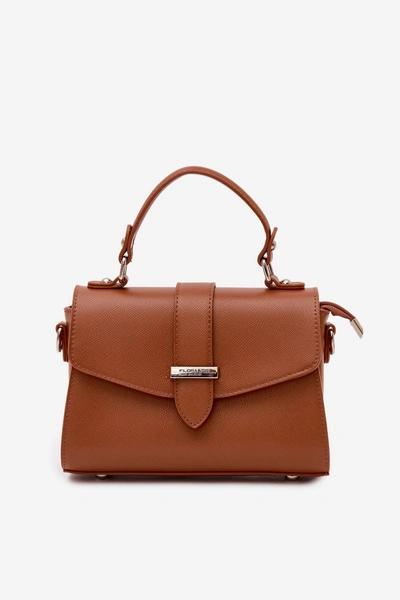 Flora&Co Torebka Listonoszka Z Odpinanym Paskiem Camel Belveta