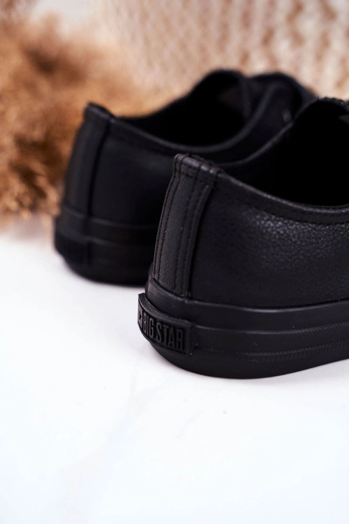 Trampki Dziecięce Big Star Na Rzepy Czarne GG374009