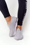 Damskie Sportowe Buty Slip-on Szare Be Stretchy