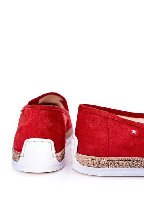 Męskie Zamszowe Espadryle Big Star HH176007 Czerwone