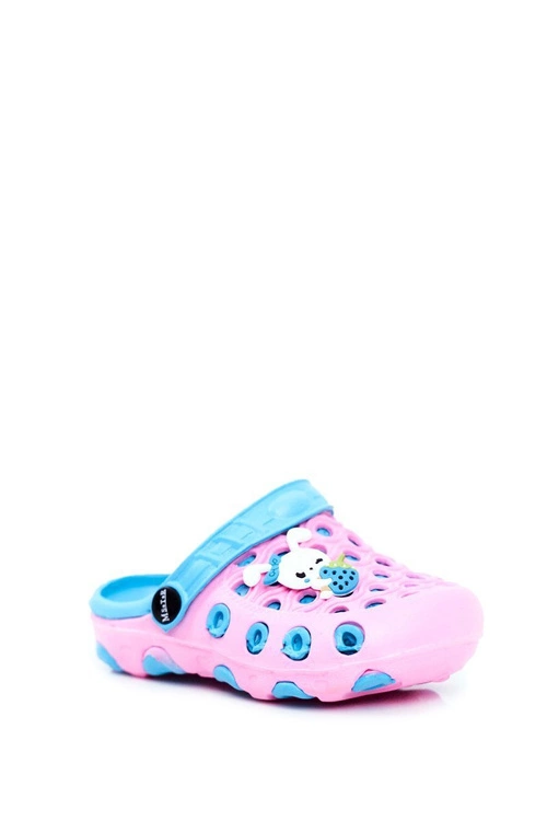 Klapki Dziecięce Piankowe Kroksy Różowe Królik Zoë