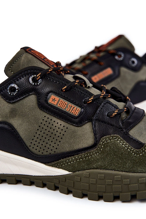 Męskie Klasyczne Buty Sportowe Memory Foam Big Star KK174272 Zielone