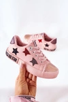 Dziecięce Skórzane Trampki BIG STAR II374033 Różowe