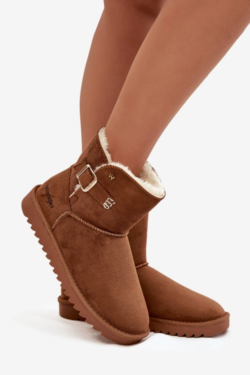 Śniegowce Damskie Z Klamrą Wrangler 20253091.37B Camel