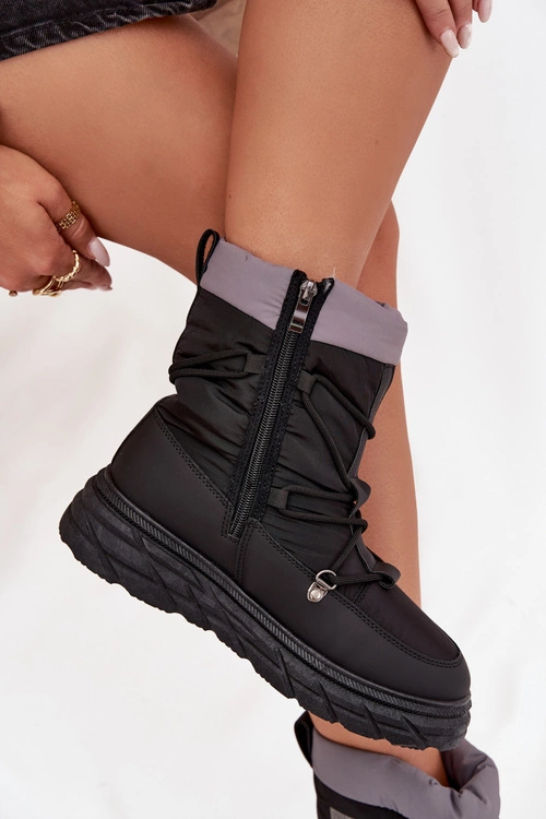 Śniegowce Damskie Na Zamek Lee Cooper LCJ-25-44-3930 Czarne