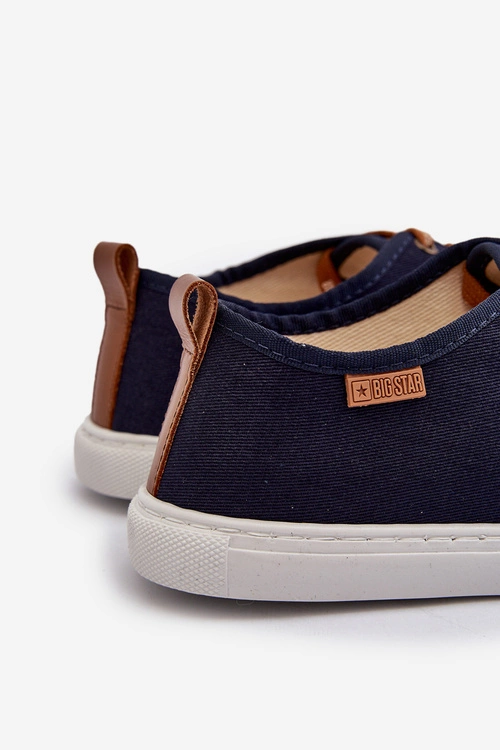 Tenisówki Trampki Męskie Big Star NN176002 Memory Foam System Granatowe