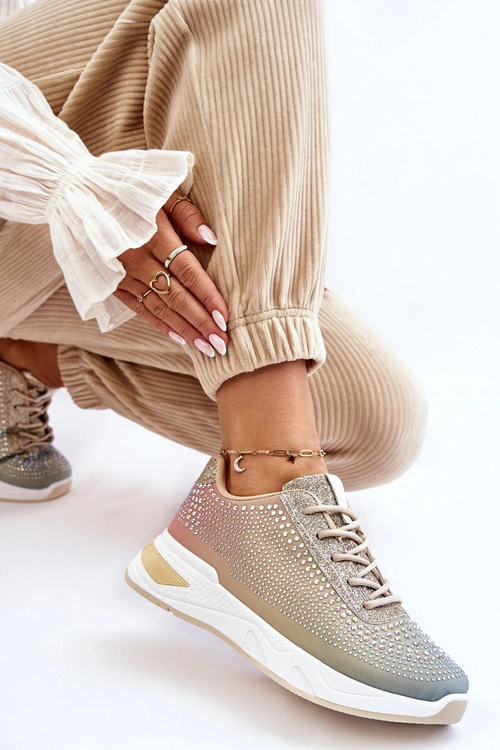 Damskie Sneakersy Z Cyrkoniami Multikolor Raiden