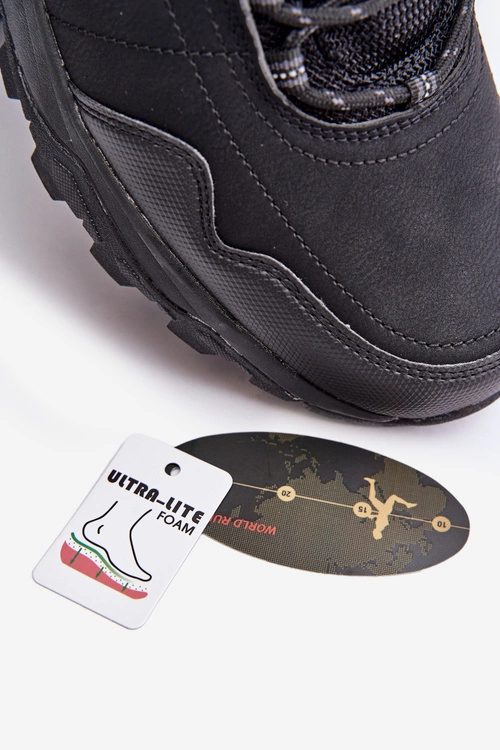 Ocieplane Lekkie Męskie Buty Trekkingowe McBraun Czarne