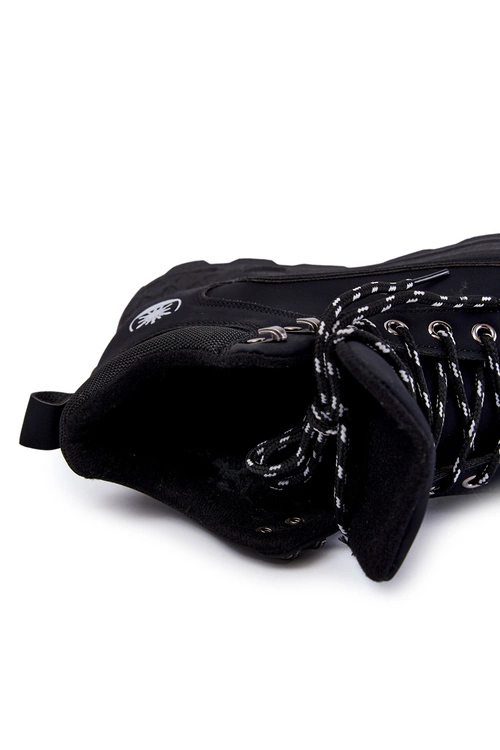 Męskie Ocieplane Buty Trekkingowe Trapery Czarne Otto