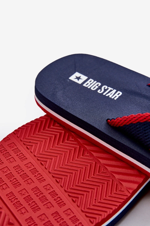 Klapki Japonki Męskie Big Star NN174623 Granatowe