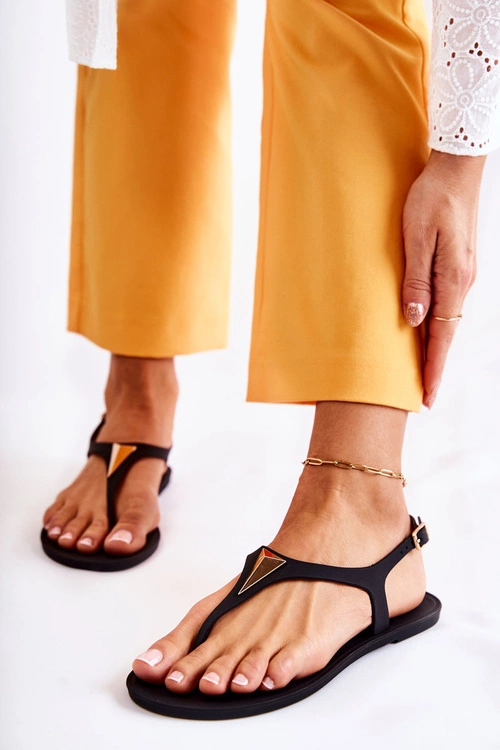 Damskie Sandałki Czarne Storm