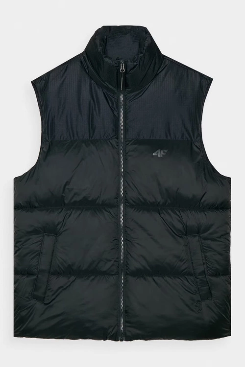 Puchowy Bezrękawnik Męski 4F 4FWAW24TVJAM147-20S Czarny