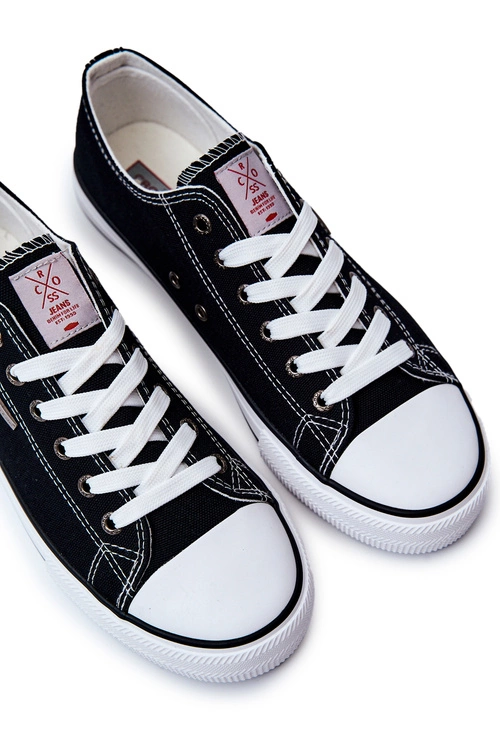 Męskie Klasyczne Trampki Cross Jeans JJ1R4003C Czarne