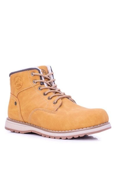 Ocieplane Męskie Buty Trekkingowe Z Polarem Camel Gladio