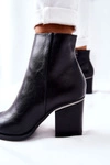 Klasyczne Botki Na Obcasie Czarne Airah