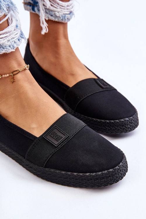 Damskie Wsuwane Tenisówki Big Star LL274200 Czarne