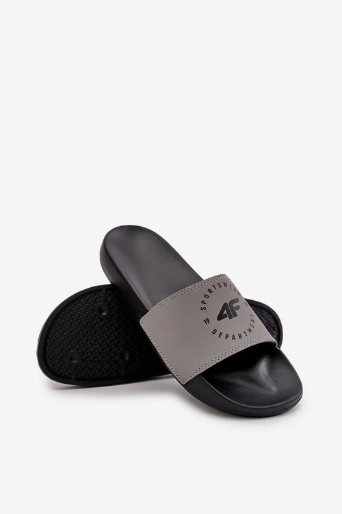 Męskie Klapki 4FMM00FFLIM046-25S Szare