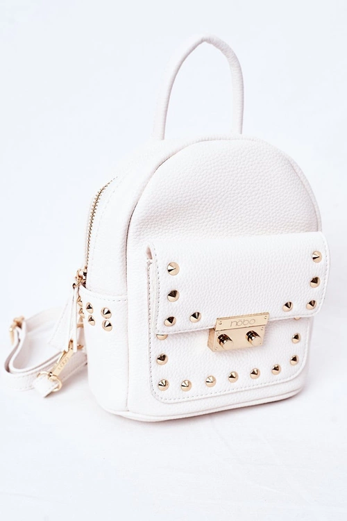 Damski Skórzany Plecak NOBO K4110 Biały