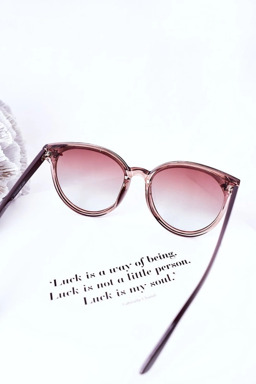 Okulary Przeciwsłoneczne Z Muchą Brązowe Ombre