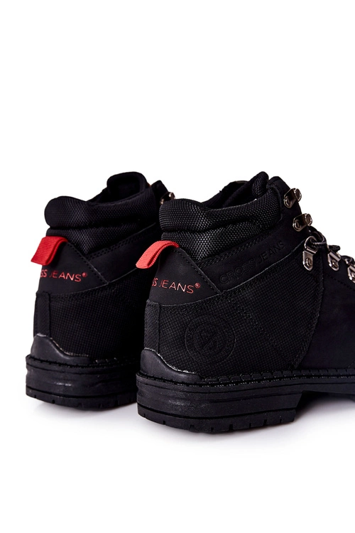 Męskie Buty Trekkingowe Cross Jeans EE1R4028C Czarne