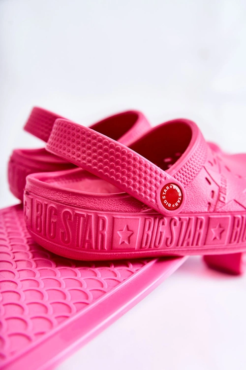 Dziecięce Lekkie Klapki Kroksy Big Star II375006 Fuksja