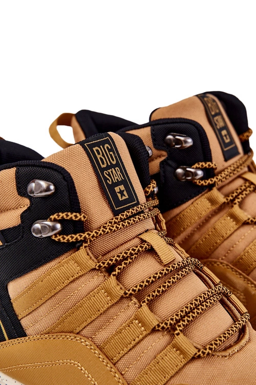 Damskie Wysokie Buty Trekkingowe Big Star KK274609 Camel