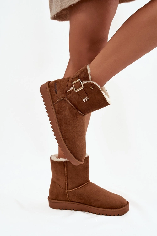 Śniegowce Damskie Z Klamrą Wrangler 20253091.37B Camel
