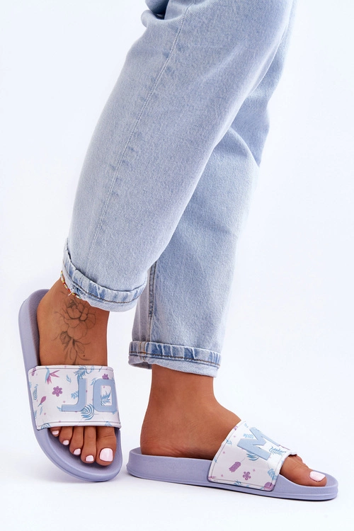 Klasyczne Damskie Klapki Niebieskie Jomix