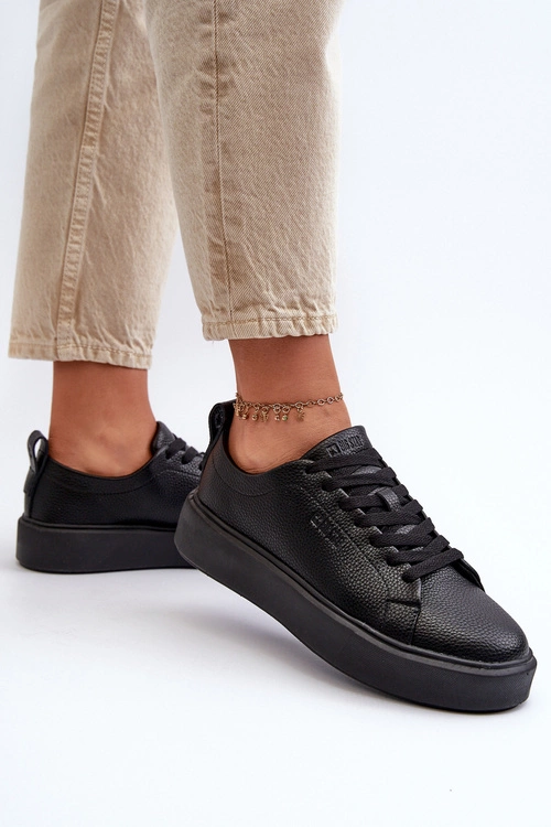 Lekkie Sneakersy Damskie Big Star NN274320 Memory Foam System Czarne