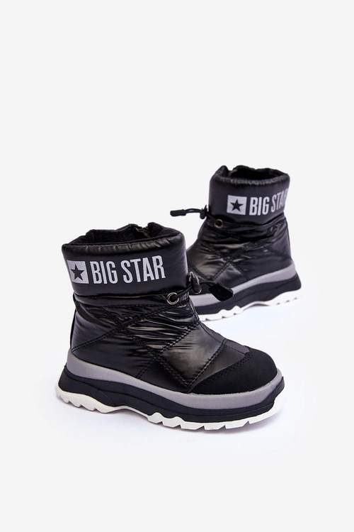 Śniegowce Dziecięce Ocieplane Na Suwak Czarne Big Star MM374195