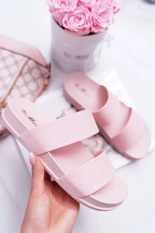 Damskie Klapki Różowe Viane