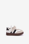 Sneakersy Dziecięce Na Rzep Białe Tromella