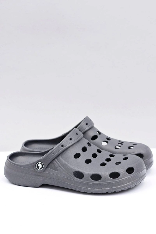 Męskie Klapki Sandały Ogrodowe Basen Szare