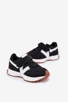 Sneakersy Dziecięce Na Rzep Czarne Tezzu