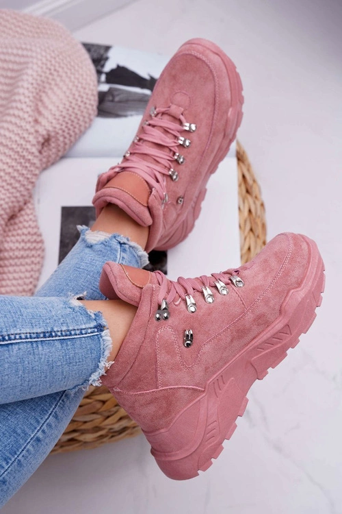 Damskie Sportowe Obuwie Wysokie Różowe Unreal