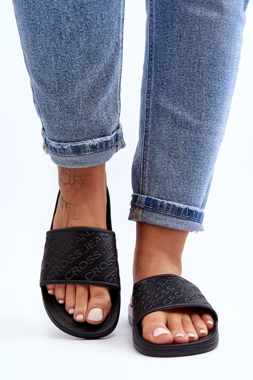 Damskie Klapki Cross Jeans FF2R4153C Czarne