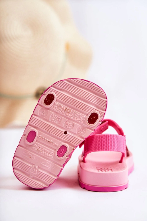 Wygodne Dziecięce Sandałki Pachnące ZAXY JJ385026 Różowe