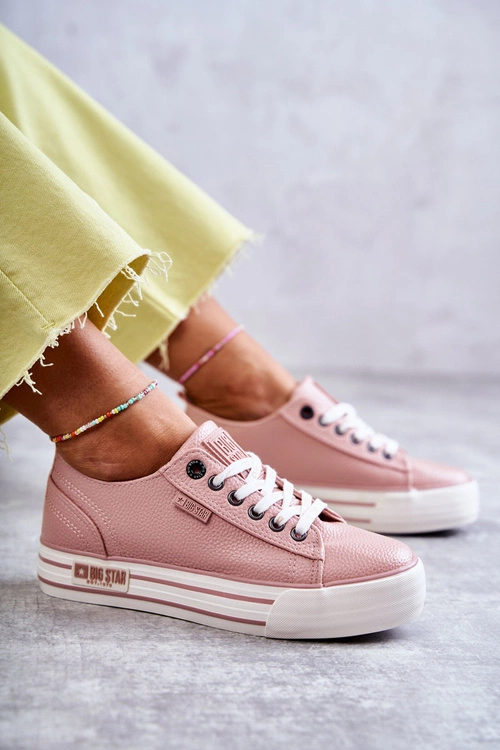 Niskie Damskie Trampki Big Star KK274016 Różowe
